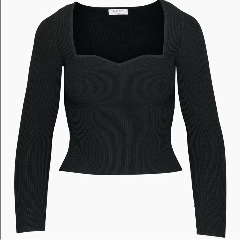 ARITZIA Babaton Sculpt by Knit Sweetheart Longsleeve